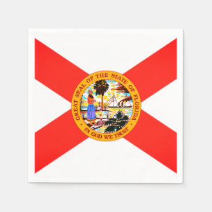 Serviette En Papier Papier à drapeau de l'État de Floride Napkins