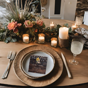 Serviette En Papier Papier à Fête des mariées floral rustique