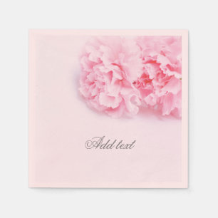 Serviette En Papier Papier à fleurs de carnation rose Naples