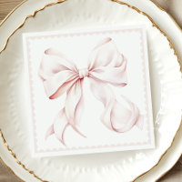 Papier à mâche rose ciselé Napkin