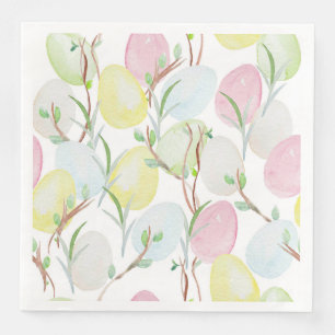 Serviette En Papier Papier à oeufs de Pâques Napkin