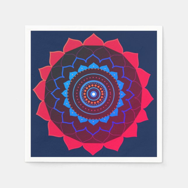 Serviette En Papier Papier à pâte de yoga Napkin (Devant)