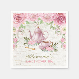 Serviette En Papier Papier à thé Rose rose Vintage pour bébé Papier Na