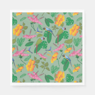 Serviette En Papier Papier à thème tropical Napkin