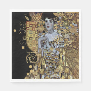 Serviette En Papier Papier Adele Klimt Napkin