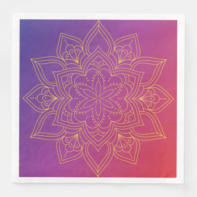 Serviette En Papier Papier Arabe Nights (Devant)