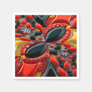 Serviette En Papier Papier avec Allemagne Couleurs Design