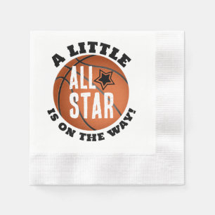 Serviette En Papier Papier Baby shower de basket-ball