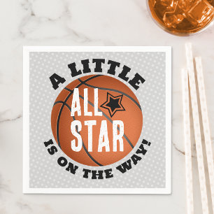 Serviette En Papier Papier Baby shower de basket-ball