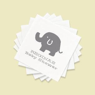Serviette En Papier Papier Baby shower Eléphant mignon