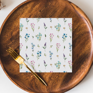 Serviette En Papier Papier Baby shower Fleur sauvage