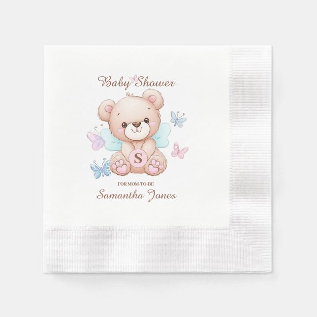 Serviette En Papier Papier Baby shower personnalisé Napkin (Devant)