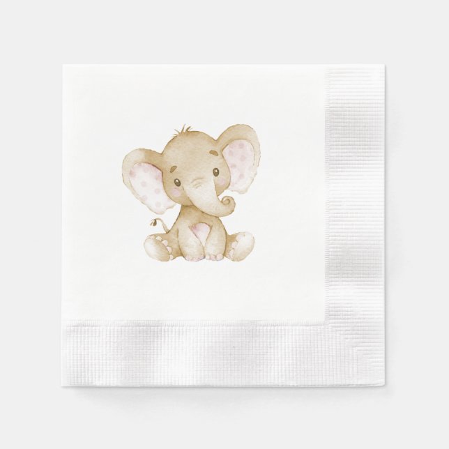 Serviette En Papier Papier Baby shower vintage Napkin (Devant)