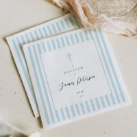 Papier Baptême Élégant Papier Baptême Napkin