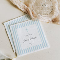 Papier Baptême Élégant Papier Baptême Napkin