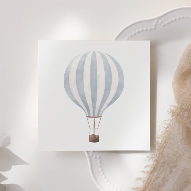 Serviette En Papier Papier bleu à bulle à air chaud Napkin (Créateur téléchargé)