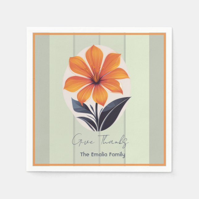 Serviette En Papier Papier bon thanksgiving (Devant)