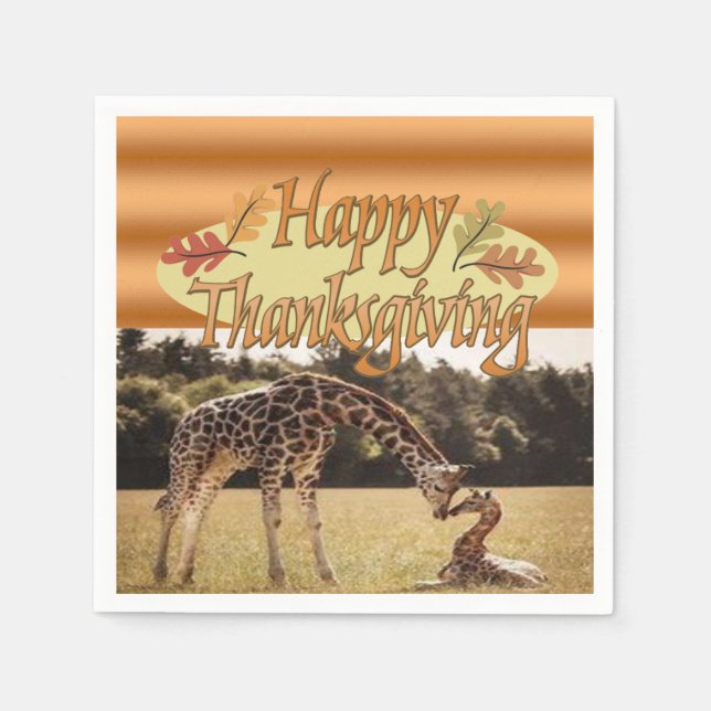 Serviette En Papier Papier bon thanksgiving (Devant)