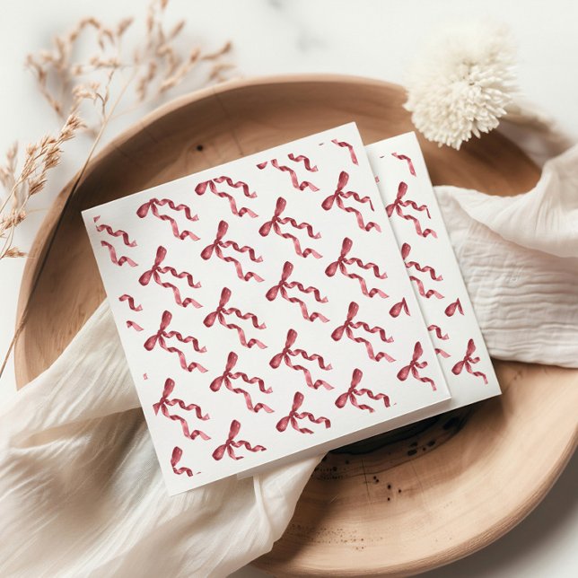 Serviette En Papier Papier Bow Bourgogne Napkin (Créateur téléchargé)