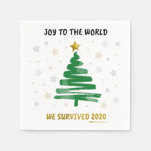 Serviette En Papier Papier commémoratif de la nouvelle année 2021