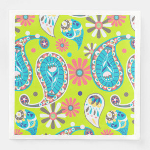 Serviette En Papier Papier couleur Paisley Napkin