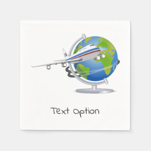 Serviette En Papier Papier d'avion volant Napkins