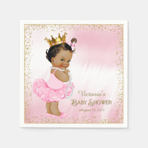 Serviette En Papier Papier de Baby shower Princess Girl Ethnic