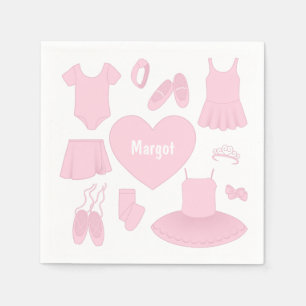 Serviette En Papier Papier de ballet Napkin - Arrière - plan blanc