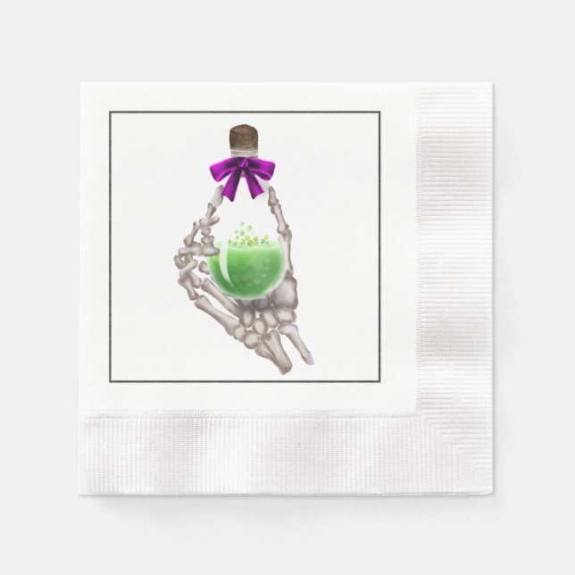 Serviette En Papier Papier de brew de Witche Napkin (Devant)