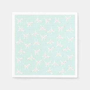 Serviette En Papier Papier de chien dalmate