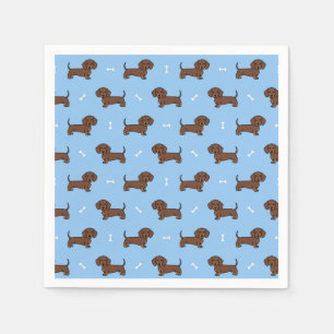 Serviette En Papier Papier de chien teckel