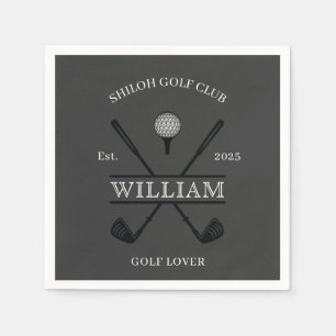 Serviette En Papier Papier de club de croix amateur de golf