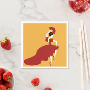 Serviette En Papier Papier de danse flamenco Napkin