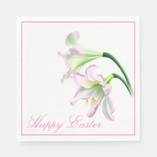 Serviette En Papier Papier de déjeuner serviettes - Lily de Pâques