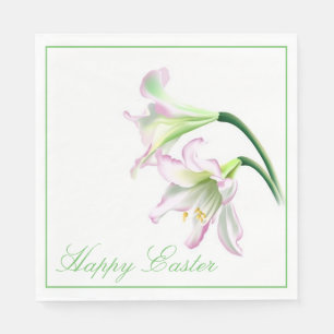 Serviette En Papier Papier de déjeuner serviettes - Lily de Pâques
