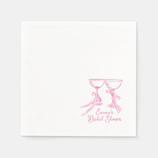 Serviette En Papier Papier de douche Whimsical Cocktail Napkin
