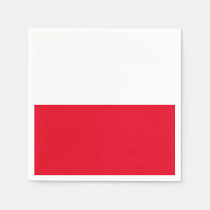 Serviette En Papier Papier de Drapeau polonais