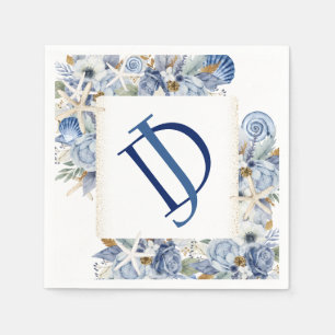 Serviette En Papier Papier de Fête des mariées côtier