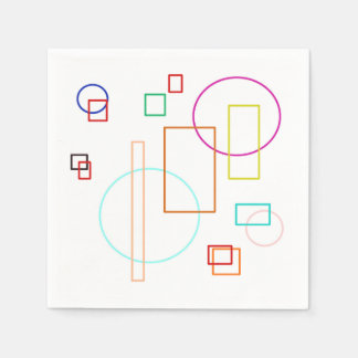 Serviette En Papier Papier de forme colorée Napkin