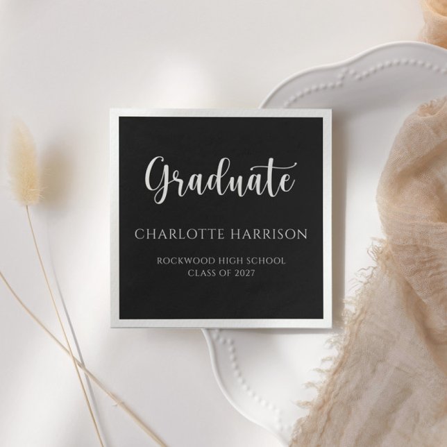 Serviette En Papier Papier de graduation Décontracté moderne (Créateur téléchargé)