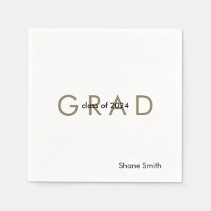 Serviette En Papier Papier de Graduation Personnalisé Contemporain Nap