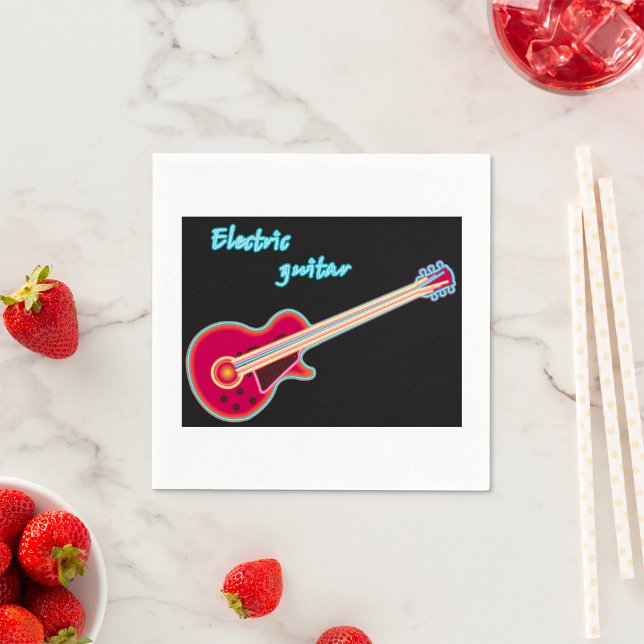 Serviette En Papier Papier de guitare électrique (Créateur téléchargé)