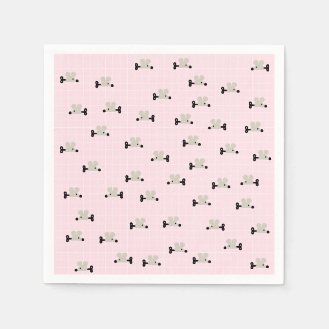 Serviette En Papier Papier de jouets mignon pour souris (Devant)