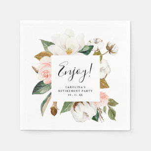 Serviette En Papier Papier de la partie de retraite femme élégant clas