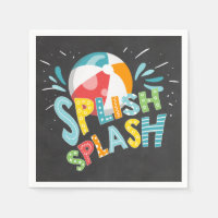 Papier de la piscine serviettes Anniversaire Splis
