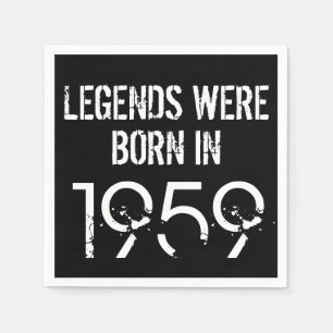 Serviette En Papier Papier de l'année 1959 pour le 60e anniversaire N