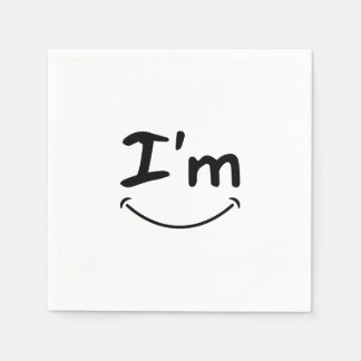 Serviette En Papier papier de luxe sourire napperie