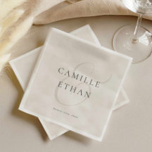 Papier de mariage simple moderne