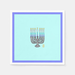 Serviette En Papier Papier de Menorah Whimsical Napkin