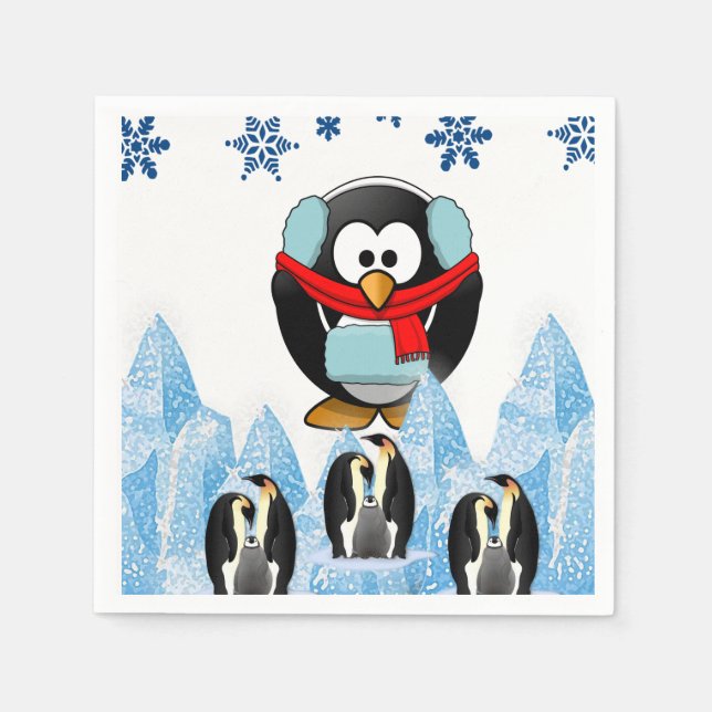 Serviette En Papier Papier de Noël (Devant)